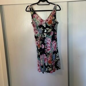 Vintage floral mini dress